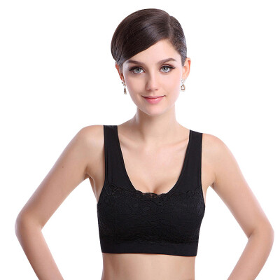 

【Jingdong Supermarket】 Palan Duo bra no steel ring sports bra brace ropes bra WX001 comfortable shock sports underwear black  (170/95