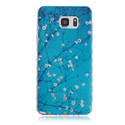 

Plum blossom Pattern Soft Thin TPU Rubber Silicone Gel Case Cover for SAMSUNG GALAXY Note 5