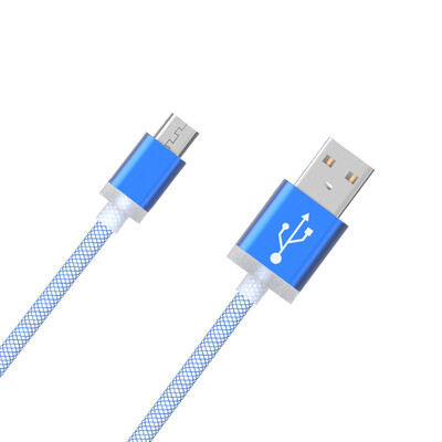 

Besiter Besiter Andrews data cable anti-wrap USB mobile phone charging cable braid wire micro interface 1 meter GATE-0762 blue