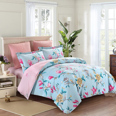 

Something Sapphire somerelle bedding sets twill printing double increase cotton four sets of 18 meters bed Lizi 220cm 240cm
