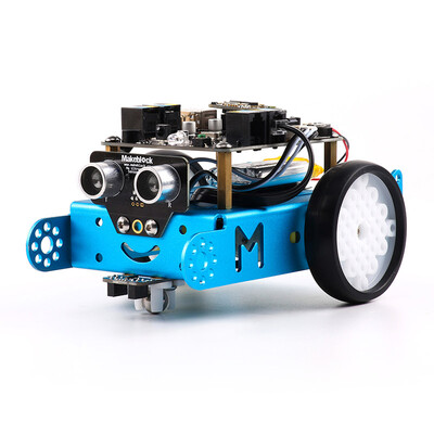 

Makeblock New Edition mBot Education Robot Kit Programmable Smart Robot Wireless Remote Control Child Puzzle Assembling Toys Bluetooth Edition Blue