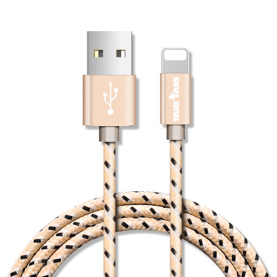 

Chiclok moire series Andrews Apple two-in-one double-headed data cable 2.4A lightning fast filling your interface to facilitate the storage of local gold