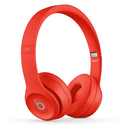 

Beats Solo3 Wireless Headset Bluetooth Headset Phone Headset Game Headset - Red MP582PA A