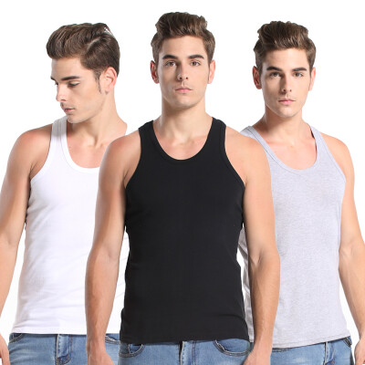 

[Jingdong supermarket] modal vest men's V-neck short sleeve elastic Slim breathable modal T-shirt black L