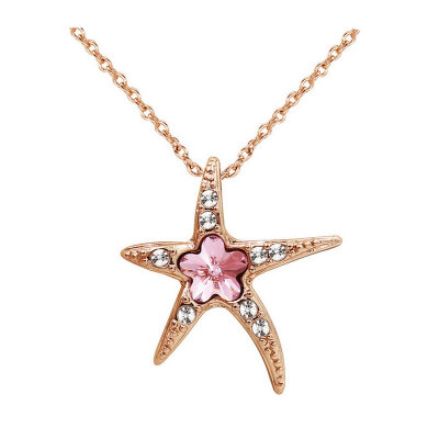 

Yoursfs® Rose Gold Plated Necklace Cubic Zirconia Starfish Pendant Necklace for Woman