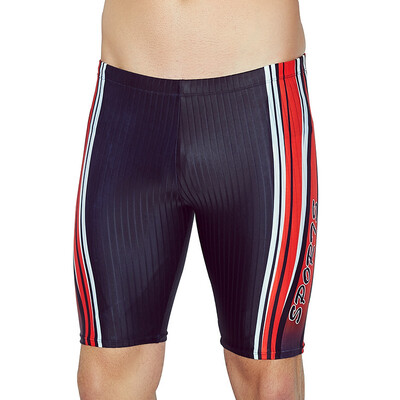 

Odd sea (QIHAI) 5546-4 men's flat swim trunks high elastic fashion men's swimsuit XL black