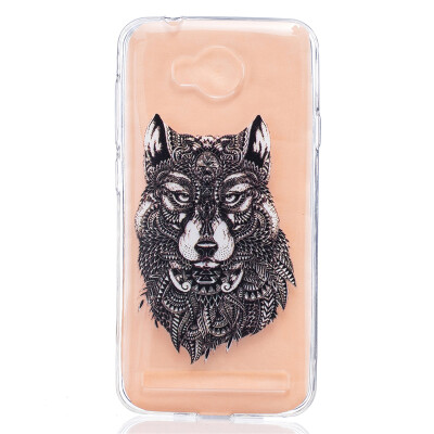 

Wolf Dress girl Pattern Soft Thin TPU Rubber Silicone Gel Case Cover for HUAWEI Y3 II