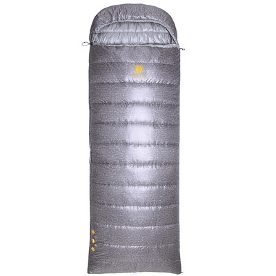 

Heavenly Rock HighRock Outdoor Camping Cotton Combination Envelope Tandem Down Down Sleeping Bag Arctic Wolf Series -8 Degrees Left Open Gray