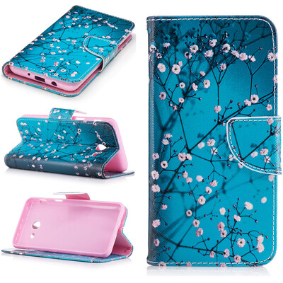 

Plum blossom Design PU Leather Flip Cover Wallet Card Holder Case for SAMSUNG Galaxy J5 2017J530