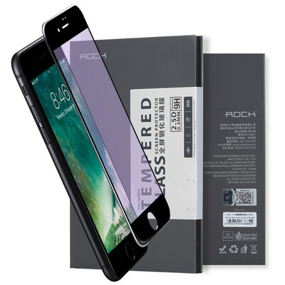 

Rocker ROCK iPhone6s полноэкранный закаленный фильм / iphone6 ​​/ 6s анти-синяя стеклянная пленка 3D мягкая сторона / поверхность полноэкранный фильм высокой четкости черный