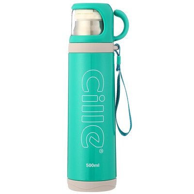

[Jingdong Supermarket] Xilee insulation cup 500ml stainless steel vacuum insulation Cup outdoor sports bag insulation Cup XB-16217 pearl black