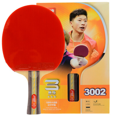 

Double Happiness DHS 3 star double-sided anti-fat table tennis cross-shoot fast break with a circle table tennis racket A3002 single shot