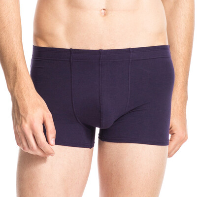 

Jingdong Supermarket] three guns men's feet feet pants skin Leica cotton men's feet pants [2 installed] purple + purple 2XL