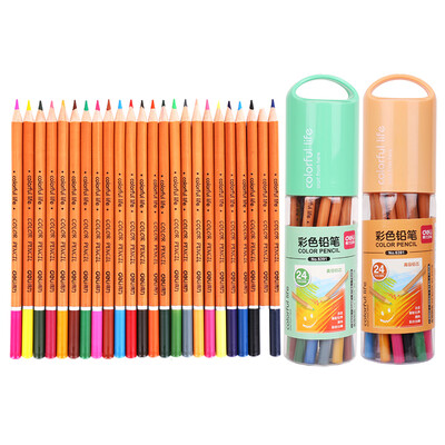 

Deli 6391 filled color lead student painting graffiti dedicated color pencil 24 color tube