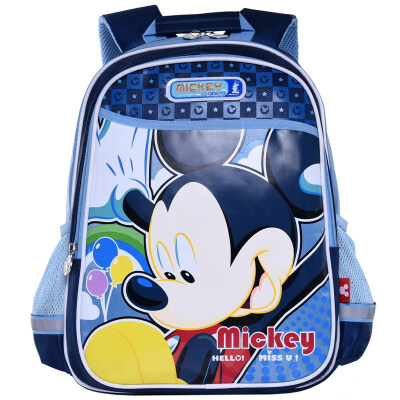 

Disney (Disney) white children bag light cartoon shoulder bag second grade primary school student bag IB0020A treasure blue