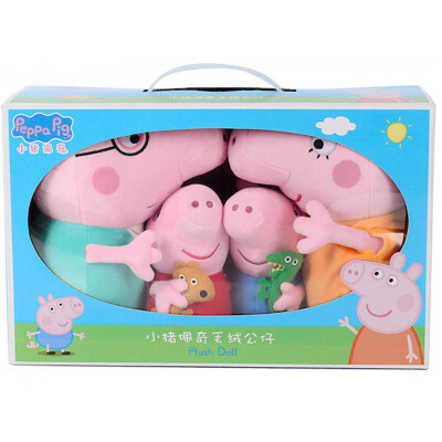 

Peppa Pig Свинка Пепа Плюшевые игрушки Розовая свинка-сестра 4 шт. 19см + 30см