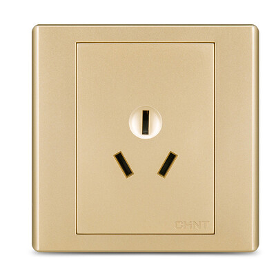 

Zhengtai (CHNT) socket panel switch socket five hole socket 12 only installed 10A champagne gold 7C series NEW7-C11102
