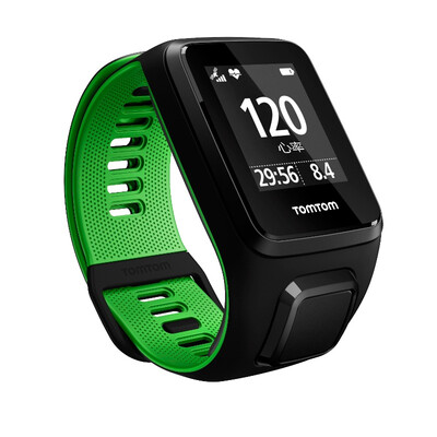 

TomTom Runner3 Heart Rate Cardio GPS Оптический сердечный ритм Смотреть Бег Плавание Железный Три Фитнес-Спортивные Часы Черный Зеленый S Код