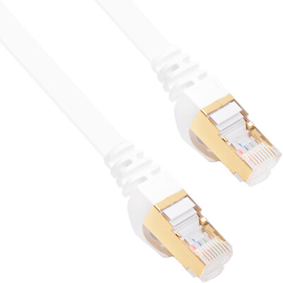 

Sanba (SANBAO) CAT-703W seven class of pure copper-plated double-shielded flat cable white 3M