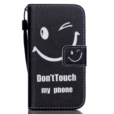 

Smiling Face Design PU Leather Flip Cover Wallet Card Holder Case for SAMSUNG NOTE5