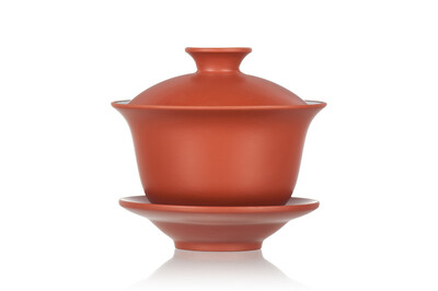 

Mini Yixing Zisha Clay Glazed Red Gaiwan 70ml 2.46oz