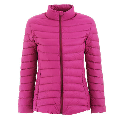 

INTERIGHT 90 white duck down light portable ladies down jacket rose red  code