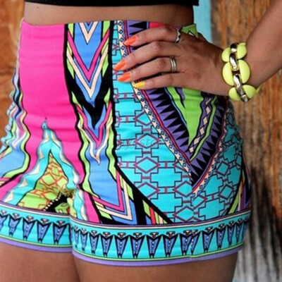 

Summer Retro Sexy Women High Waist Shorts Floral Print Beach Gym Shorts Pants