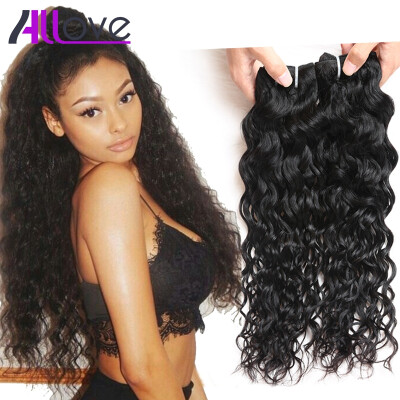 

7A Brazilian Virgin Hair Water Wave 4Pcs Wet and Wavy Human Hair Weave Cheap Virgin Brazilian Curly Hair Bundle Deals Kinky wave