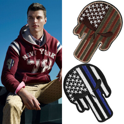 

Embroidered USA Flag Police Morale Patch Armband Badge Sticker Crafts