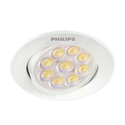 

Jingdong supermarket Philips PHILIPS flash magic LED lighting 5W white 4000K neutral light 65mm hole bedroom living room ceiling ceiling light background wall lamp