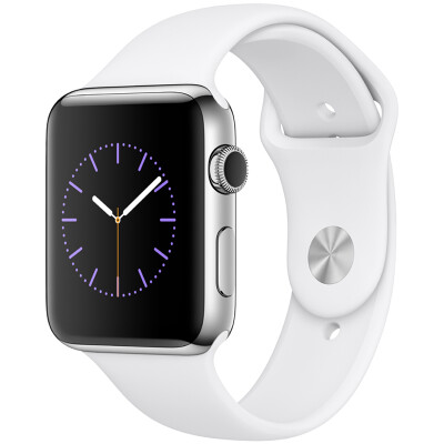 

Apple Watch Series 2 smart watch (42mm stainless steel case white sports watch GPS 50 meters waterproof Bluetooth MNPR2CH / A