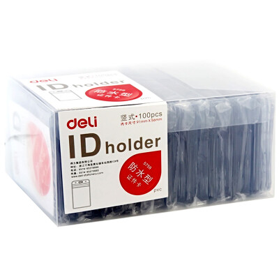 

Effective (deli) 5758 waterproof proof card sets / work permit / staff card horizontal 100 / box