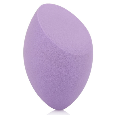 

Natural Selected Three-dimensional beauty puff oblique shape lavender milk tea colorwet&dry dual use