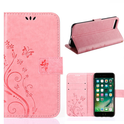 

iPhone 7 Plus MOONCASE цветочным узором Премиум мягкий PU Кожаный чехол для iPhone 7 Plus