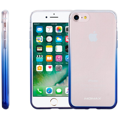 

MOMAX (MOMAX) iPhone7 / 8 корпус мобильного телефона Apple 7/8 корпус корпуса защитный материал TPU все включено борьба мягкая раковина 4,7 дюйма градиент синий