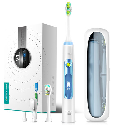 

Power wins Lebond sonic electric toothbrush V1 smart LCD touch blue