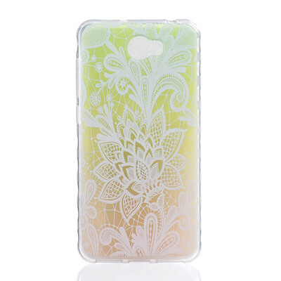 

Rose Pattern Soft Thin TPU Rubber Silicone Gel Case Cover for HUAWEI Y5 II