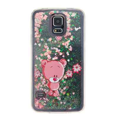

Динамический Quicksand Блеск наливные Мягкая ТПУ чехол для SAMSUNG S5