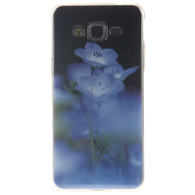 

Blue flower Pattern Soft Thin TPU Rubber Silicone Gel Case Cover for SAMSUNG GALAXY Grand Prime G530