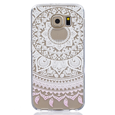 

Белый шаблон Pattern Мягкий Тонкий TPU Резиновый Силиконовый гель Чехол для SAMSUNG GALAXY S6