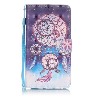 

Three Windbells Design PU Leather Flip Cover Wallet Card Holder Case for HUAWEI P9 LITE