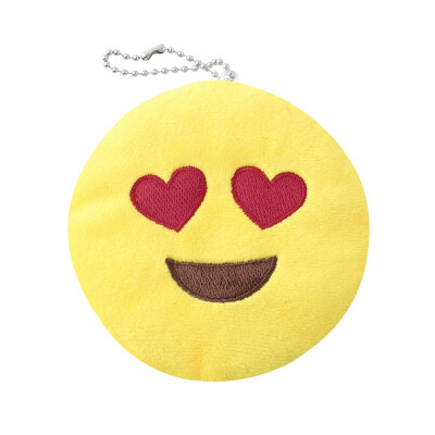 

Cute Phone Emoji Emoticon Yellow Cushion Soft Stuffed Plush Toy Key Chain Hot