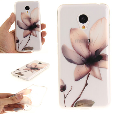 

Magnolia flower Pattern Soft Thin TPU Rubber Silicone Gel Case Cover for MEIZU MX3