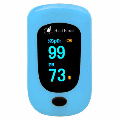 

Lokang POD-3 Fingers Pulse Oxygen Saturation Detector Heartbeat Heart Rate Monitor Blue