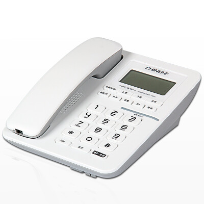 

CHINO-E) G099 one-touch dial / mute / volume adjustable can be turned off / caller / business office landline telephone / home fixed telephone white