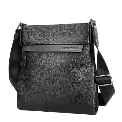 

Scarecrow MEXICAN fashion men&39s bag business casual men&39s casual shoulder bag men&39s first layer of leather Messenger bag vertical section package MMD50326M-03 black