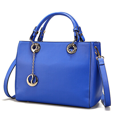 

Seven wolves SEPTWOLVES handbags fashion trend ladies handbag simple solid color shoulder bag blue 2A3355051-08