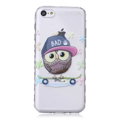 

Owl Pattern Soft Thin TPU Rubber Silicone Gel Case Cover for IPHONE 5C