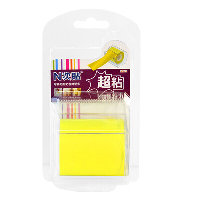 

STICKN 36541 Ultra-tight reel jars paper tape With tape 50mm 10m Fluorescent yellow 1 roll card