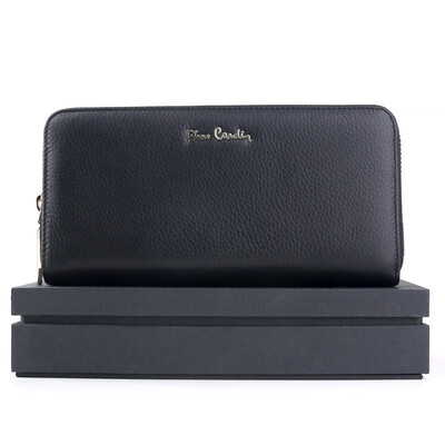 

Pierre Cardin Women&39s Wallets Europe&the United States fashion long walnut wallet sweet ladies large capacity clutch bag multi-function wallet CEA698121A black